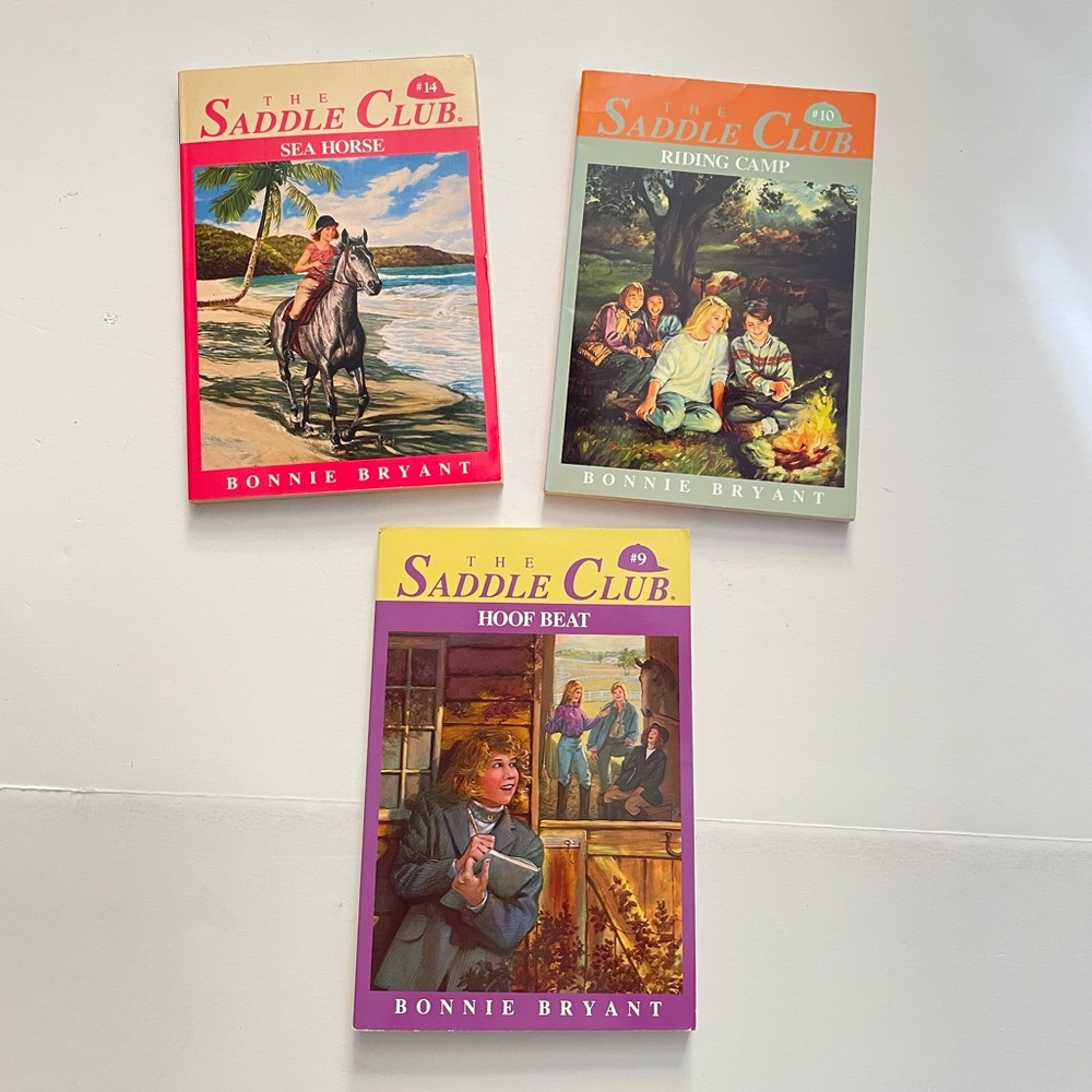 TSaddle Club Books, Lots of 3: Hoof Beat, Sea Horse, Riding Camp Paperback